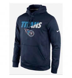 NFL Mens Tennessee Titans Nike Navy Kick Off Staff Performance Pullover Hoodie
