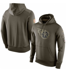 NFL Mens Tennessee Titans Nike Olive Salute To Service KO Performance Hoodie
