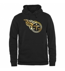 NFL Mens Tennessee Titans Pro Line Black Gold Collection Pullover Hoodie