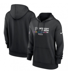Women Atlanta Falcons 2022 Black NFL Crucial Catch Therma Performance Pullover Hoodie