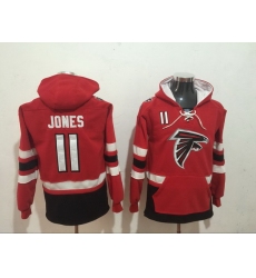 Men Nike Atlanta Falcons Julio Jones 11 NFL Winter Thick Hoodie