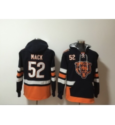 Men Nike Chicago Bears Khalil Mack 52 NFL Winter Thick Hoodie II