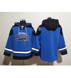 Men Orlando Magic Blank Blue Ageless Must Have Lace Up Pullover Hoodie