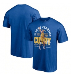Men Golden State Warriors Stephen Curry 2022 Royal NBA Scoring Champion T Shirt