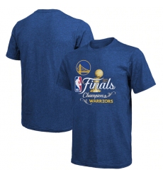Men's Golden State Warriors 2021-2022 Royal NBA Finals Champions Swish Tri-Blend T-Shirt