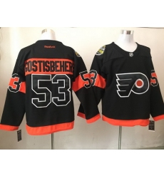 Flyers 53 Shayne Gostisbehere Black Reebok Jersey