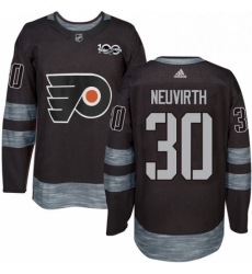 Mens Adidas Philadelphia Flyers 30 Michal Neuvirth Premier Black 1917 2017 100th Anniversary NHL Jersey 