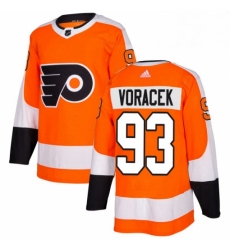 Mens Adidas Philadelphia Flyers 93 Jakub Voracek Authentic Orange Home NHL Jersey 