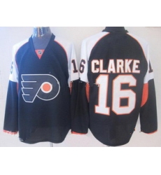 Philadelphia Flyers 16 Bobby Clarke Black Hockey Jersey