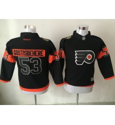 Flyers 53 Shayne Gostisbehere Black Youth Reebok Jersey