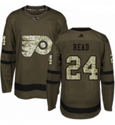 Youth Adidas Philadelphia Flyers 24 Matt Read Premier Green Salute to Service NHL Jersey 