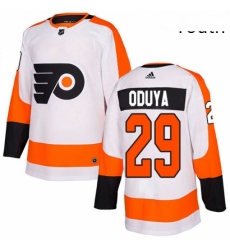 Youth Adidas Philadelphia Flyers 29 Johnny Oduya Authentic White Away NHL Jersey 