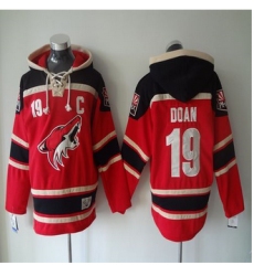 Phoenix Coyotes #19 Shane Doan Red Sawyer Hooded Sweatshirt Stitched NHL Jersey