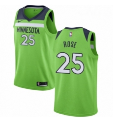 Mens Nike Minnesota Timberwolves 25 Derrick Rose Swingman Green NBA Jersey Statement Edition 