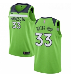 Womens Nike Minnesota Timberwolves 33 Keita Bates Diop Swingman Green NBA Jersey Statement Edition 