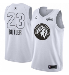 Youth Nike Jordan Minnesota Timberwolves 23 Jimmy Butler Swingman White 2018 All Star Game NBA Jersey 