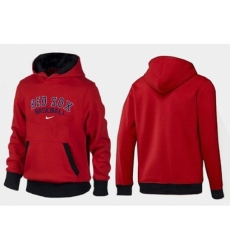 MLB Men Nike Boston Red Sox Pullover Hoodie RedBlack