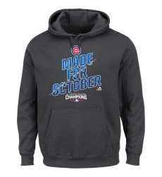 Men Chicago Cubs Charcoal 2016 World Series Champions Men Hoodie2