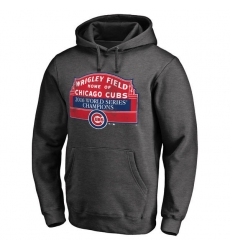 Men Chicago Cubs Heather Gray 2016 World Series Champions Sign Win Men Pullover Hoodie