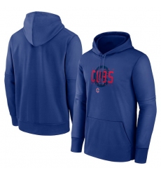 Men Chicago Cubs Royal Pregame Performance Pullover Hoodie