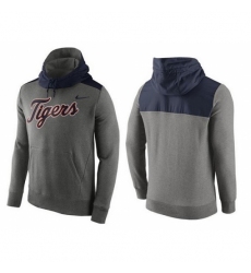 MLB Men Detroit Tigers Nike Gray Hybrid Hoodie