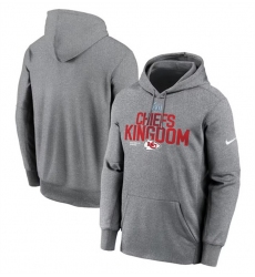 Men Kansas City Chiefs Gray Super Bowl LVII Champions Local Pack Therma Performance Pullover Hoodie