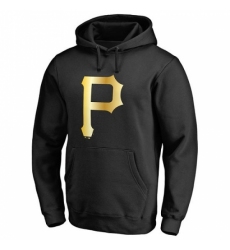 Men MLB Pittsburgh Pirates Gold Collection Pullover Hoodie Black