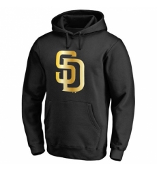 Men MLB San Diego Padres Gold Collection Pullover Hoodie Black