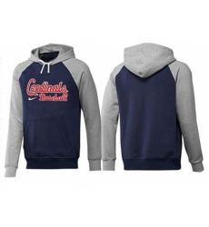 MLB Men Nike St Louis Cardinals Pullover Hoodie NavyGrey