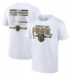 Men Vegas Golden Knights White 2023 Stanley Cup Final Roster T Shirt