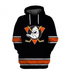 Men Anaheim Ducks Black Alternate All Stitched Hooded Sweatshirt