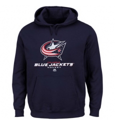 Men Columbus Blue Jackets Majestic Big  26 Tall Critical Victory Pullover Hoodie