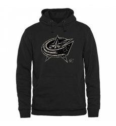 NHL Mens Columbus Blue Jackets Black Rink Warrior Pullover Hoodie