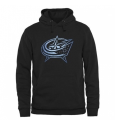 NHL Mens Columbus Blue Jackets Rinkside Pond Hockey Pullover Hoodie Black