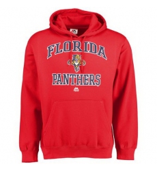 Men Florida Panthers Majestic Heart  26 Soul Hoodie Red