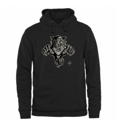 NHL Mens Florida Panthers Black Rink Warrior Pullover Hoodie