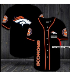 Customized Denver Broncos Baseball MLB Jersey