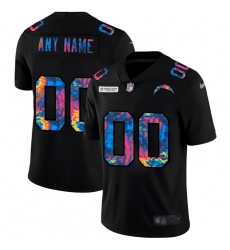 Men Women Youth Toddler Los Angeles Chargers Custom Men Nike Multi Color Black 2020 NFL Crucial Catch Vapor Untouchable Limited Jersey