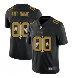 Men Women Youth Toddler New Orleans Saints Custom Men Nike Team Logo Dual Overlap Limited NFL Jerseyey Black