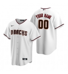 Men Women Youth Toddler All Size Arizona Diamondbacks Custom Nike White Stitched MLB Cool Base Home Jersey