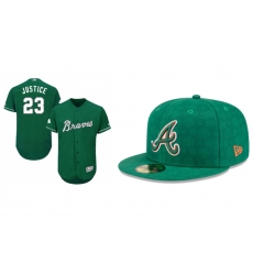 Green Braves Orange Outline Customized Stitched Jersey Green Braves Orange Outline Customized Stitched Jersey