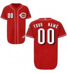 Men Women Youth All Size Cincinnati Reds Custom Cool Base Jersey Red 3