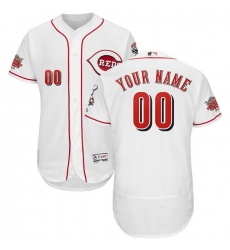 Men Women Youth Toddler All Size Cincinnati Reds Customized White 150th Anniversary FlexBase Jersey II