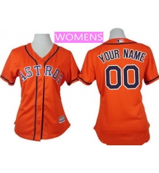 Men Women Youth All Size Houston Astros Custom Cool Base Jersey Orange