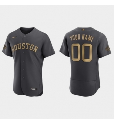 Men Women Youth Custom Houston Astros 2022 Mlb All Star Game Authentic Charcoal Jersey