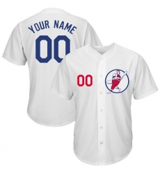 Men Women Youth Toddler All Size Los Angeles Dodgers White Customized Cool Base New Design Jersey