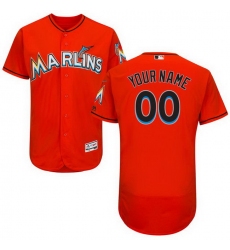 Men Women Youth All Size Miami Marlins Custom Flex Base Jersey Orange