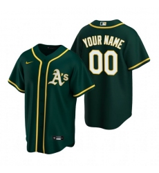 Men Women Youth Toddler All Size Oakland Athletics Custom Nike Green 2020 Stitched MLB Cool Base Jersey