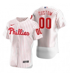 Men Women Youth Toddler All Size Philadelphia Phillies Custom Nike White 2020 Stitched MLB Flex Base Jersey