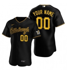 Men Women Youth Toddler All Size Pittsburgh Pirates Custom Nike Black Stitched MLB Flex Base Jersey